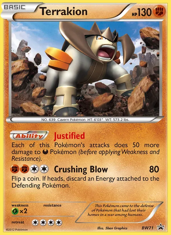 Terrakion, BW Black Star Promos