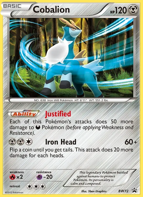 Cobalion, BW Black Star Promos