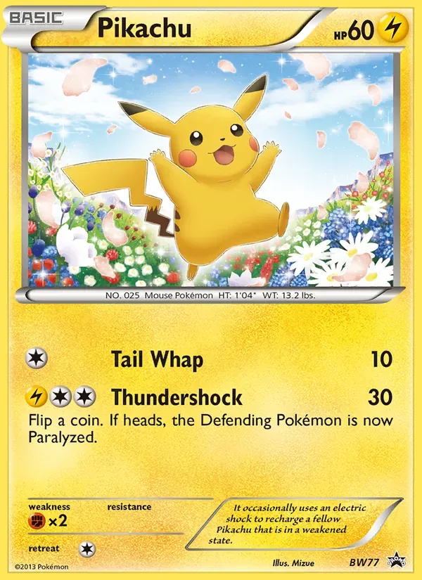 Pikachu, BW Black Star Promos