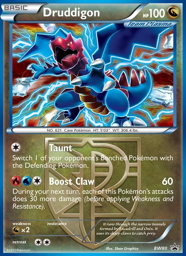 Druddigon, BW Black Star Promos