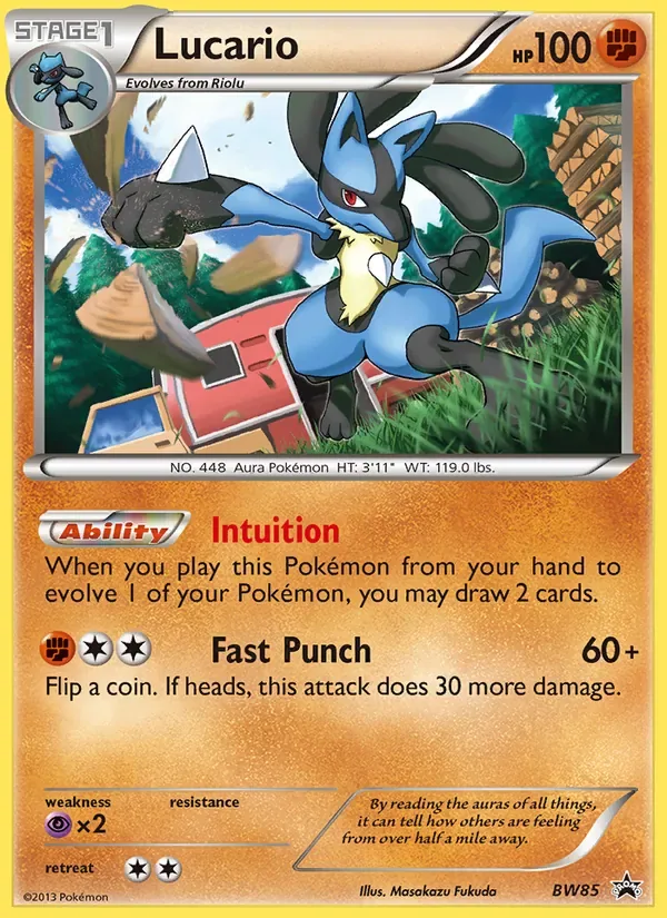 Lucario, BW Black Star Promos