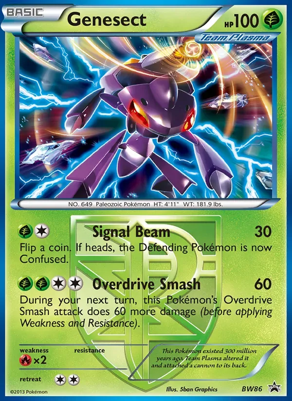 Genesect, BW Black Star Promos
