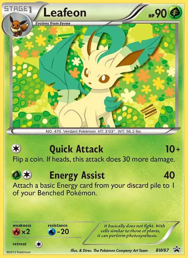 Leafeon, BW Black Star Promos