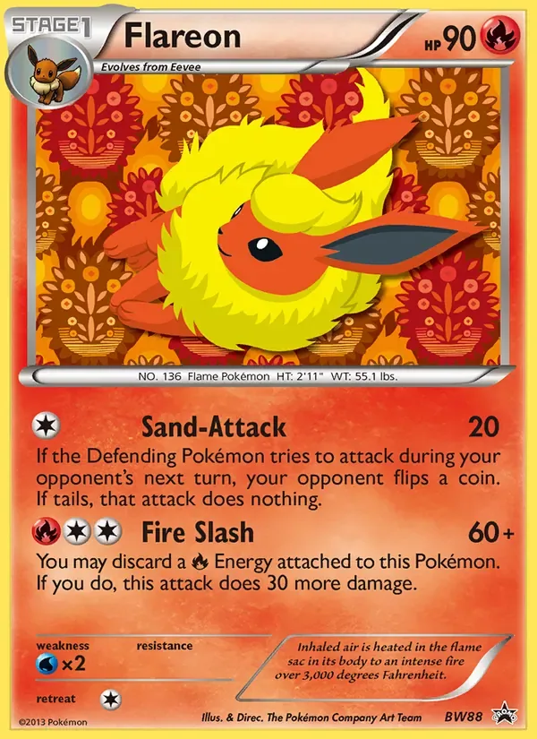 Flareon, BW Black Star Promos