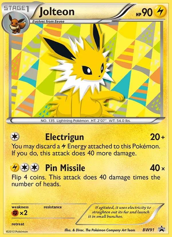 Jolteon, BW Black Star Promos