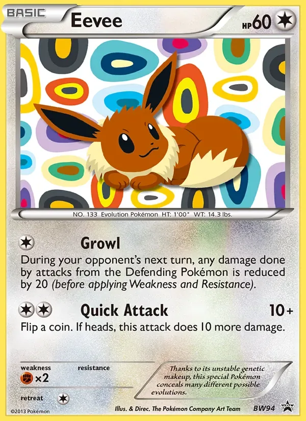 Eevee, BW Black Star Promos