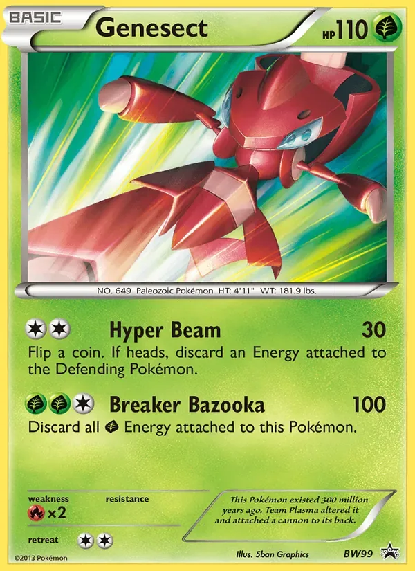 Genesect, BW Black Star Promos