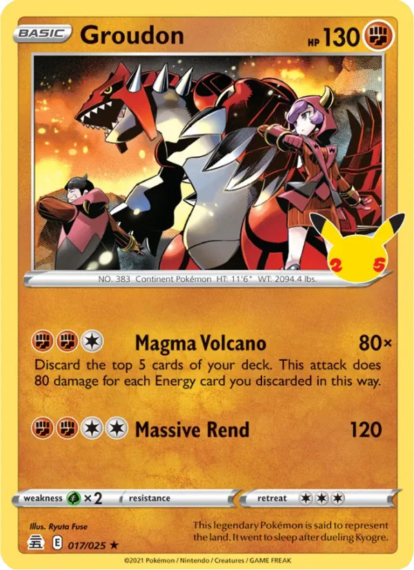 Groudon, Celebrations