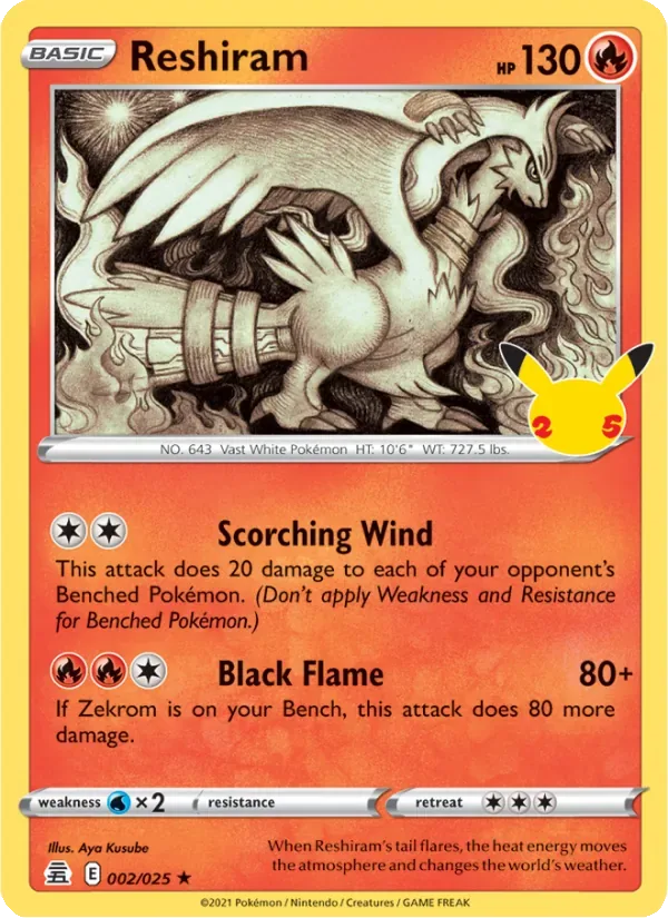 Reshiram, Celebrations