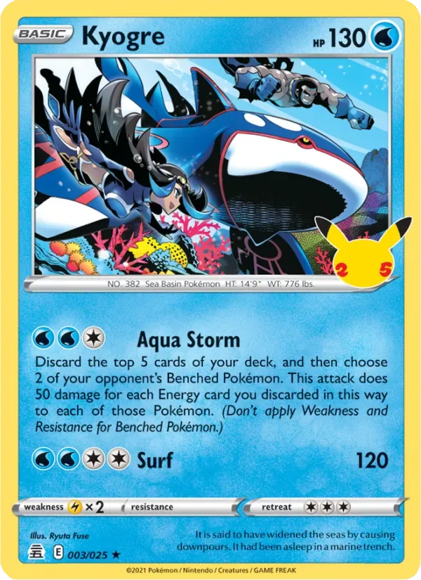 Kyogre, Celebrations