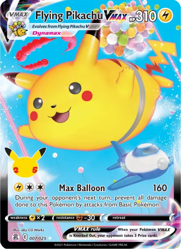 Flying Pikachu VMAX, Celebrations