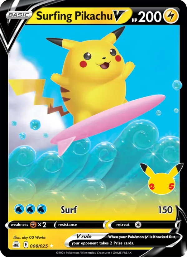 Surfing Pikachu V, Celebrations