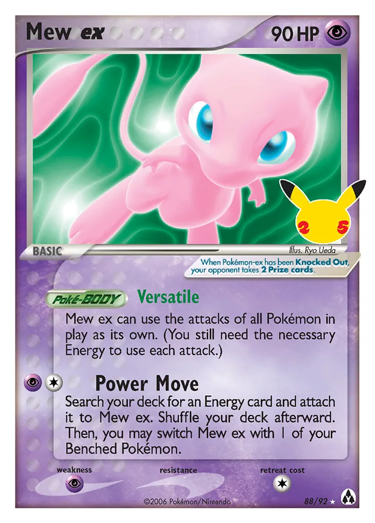 Mew ex, Celebrations Classic Collection
