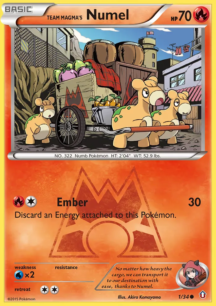 Team Magma's Numel, Double Crisis