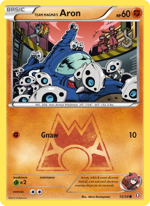 Team Magma's Aron, Double Crisis