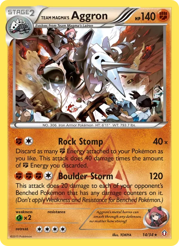 Team Magma's Aggron, Double Crisis