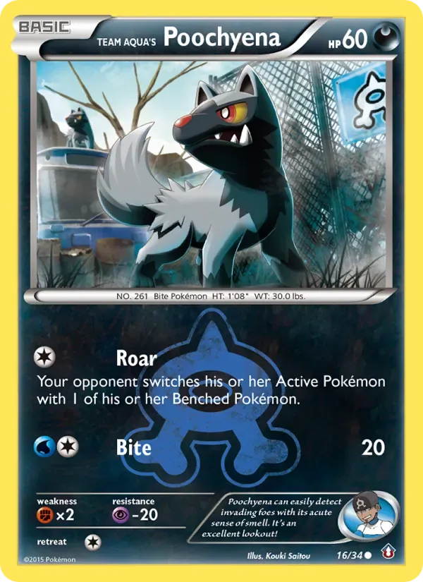 Team Aqua's Poochyena, Double Crisis