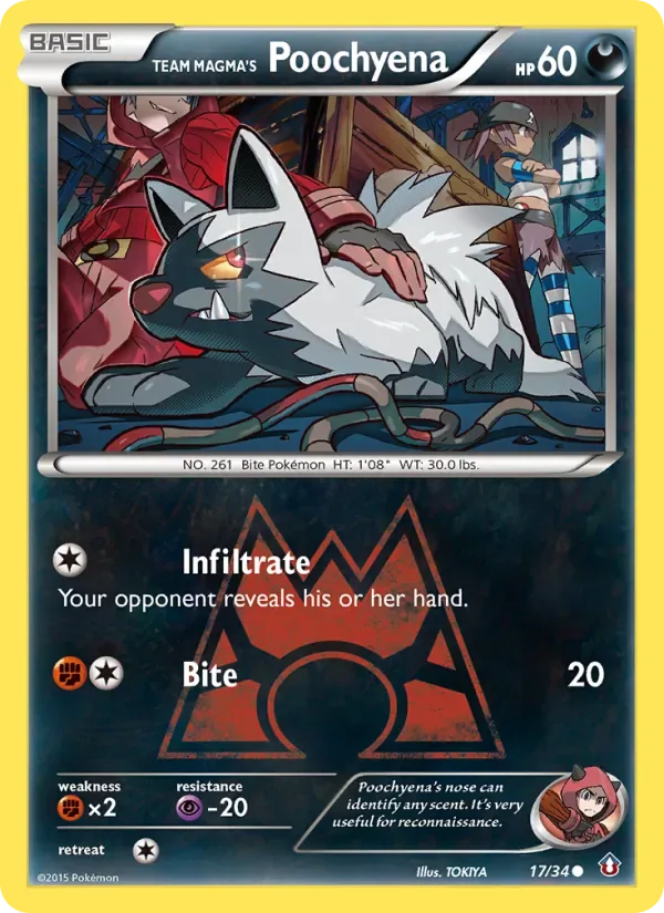 Team Magma's Poochyena, Double Crisis