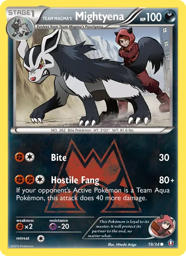 Team Magma's Mightyena, Double Crisis