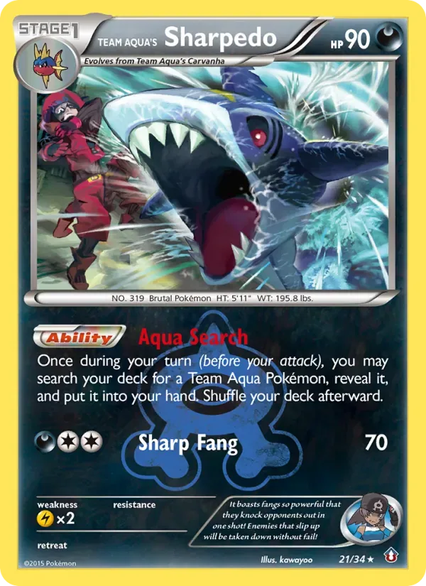 Team Aqua's Sharpedo, Double Crisis