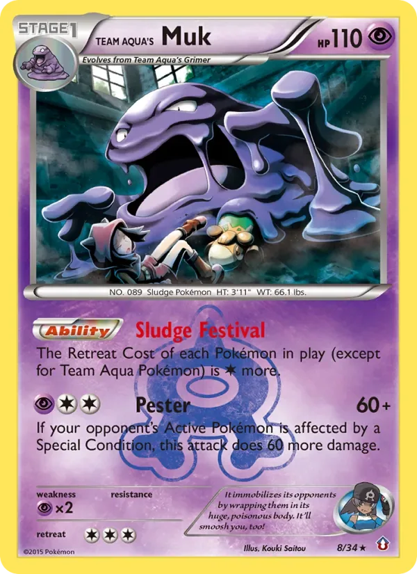 Team Aqua's Muk, Double Crisis