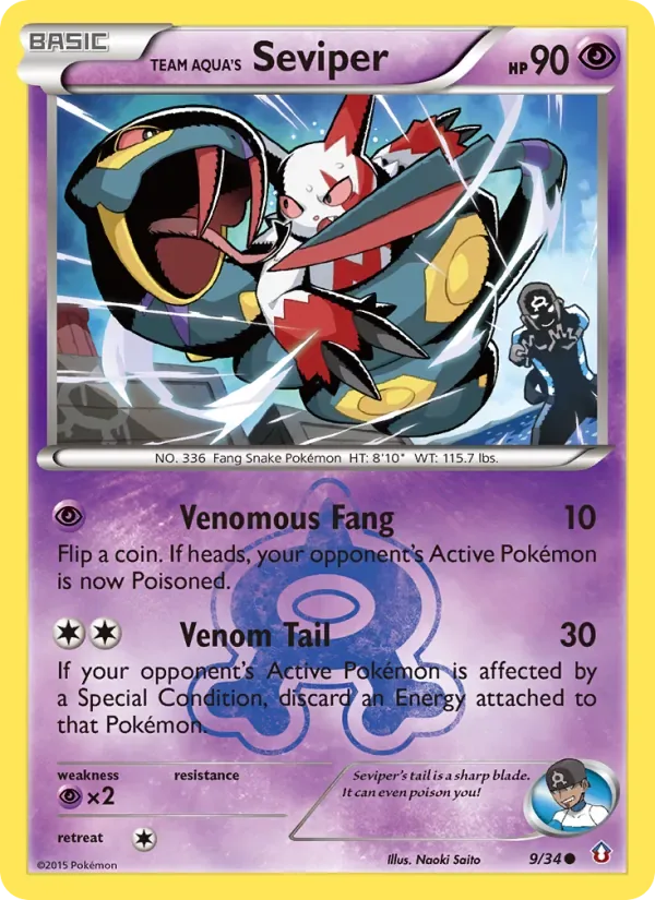 Team Aqua's Seviper, Double Crisis