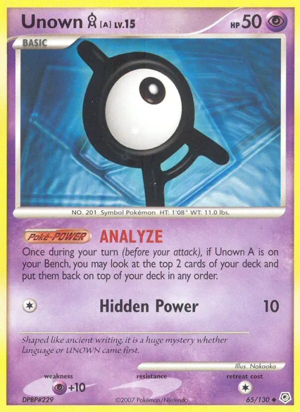 Unown A, Diamond & Pearl