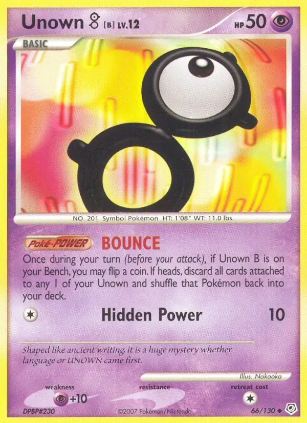 Unown B, Diamond & Pearl