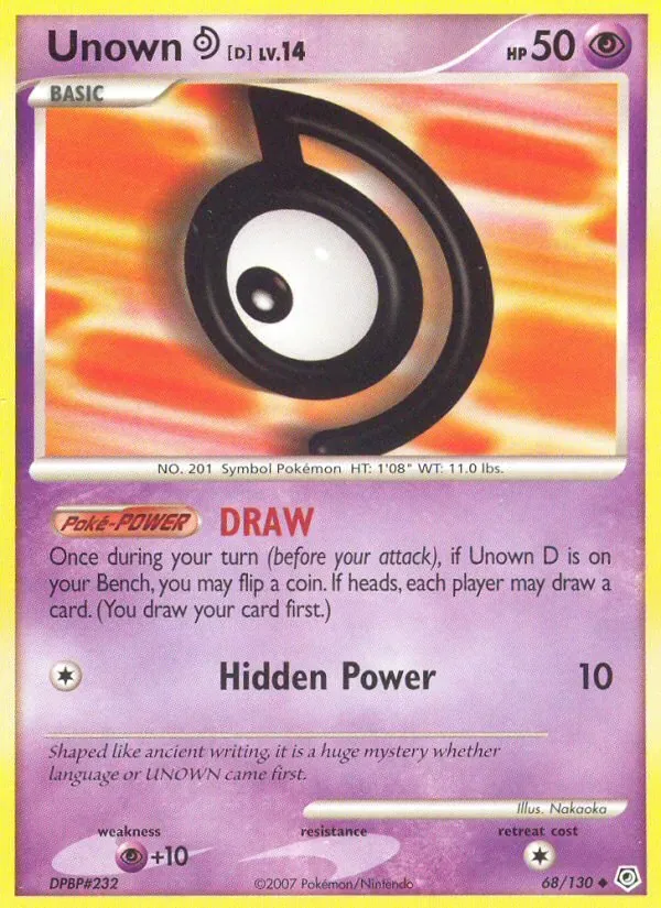 Unown D, Diamond & Pearl