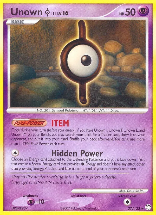 Unown I, Mysterious Treasures