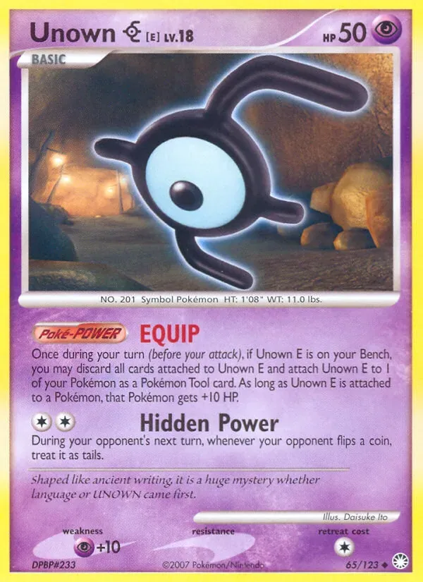 Unown E, Mysterious Treasures