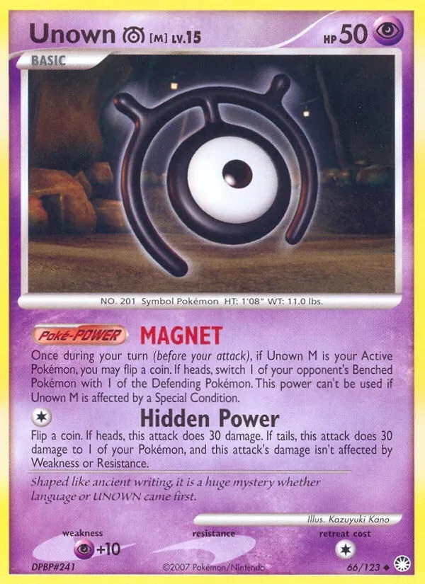 Unown M, Mysterious Treasures