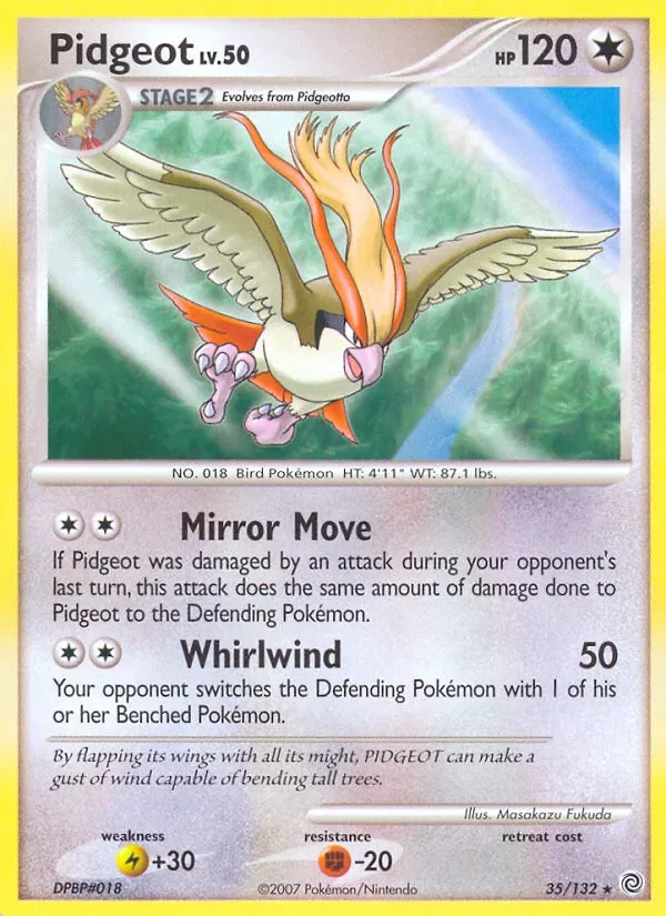 Pidgeot, Secret Wonders