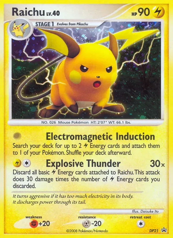 Raichu, DP Black Star Promos