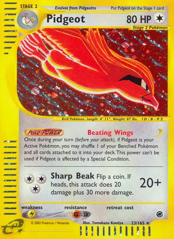 Pidgeot, Expedition Base Set