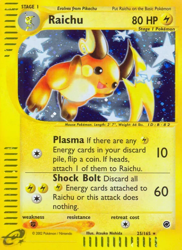 Raichu, Expedition Base Set