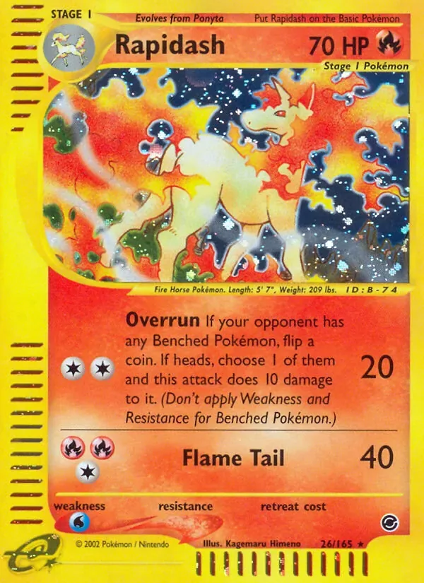 Rapidash, Expedition Base Set