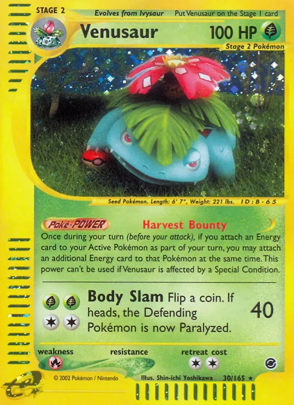 Venusaur, Expedition Base Set