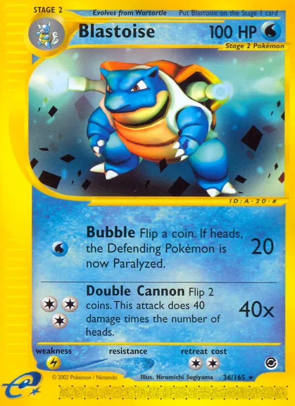 Blastoise, Expedition Base Set