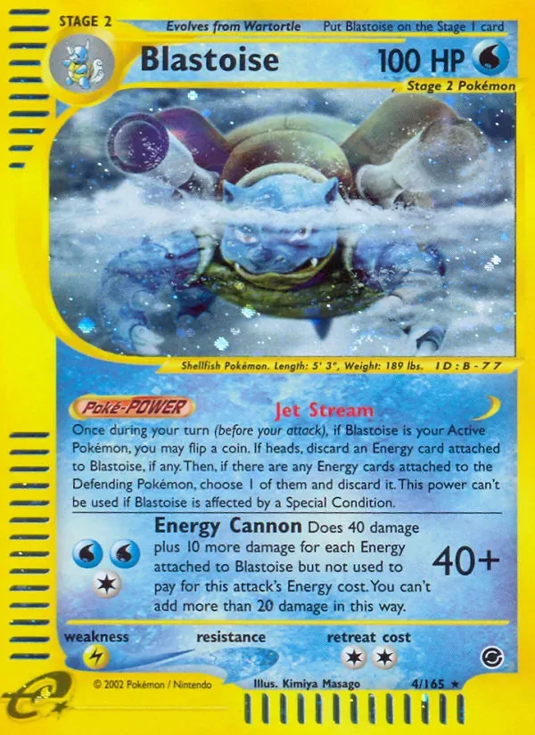 Blastoise, Expedition Base Set