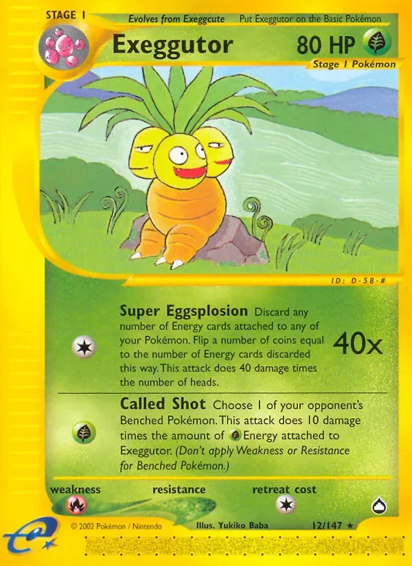 Exeggutor, Aquapolis