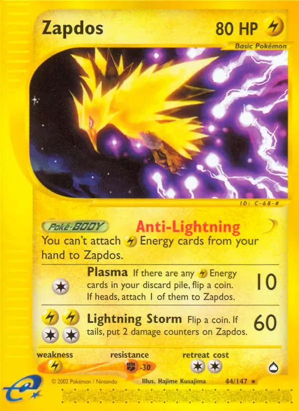 Zapdos, Aquapolis