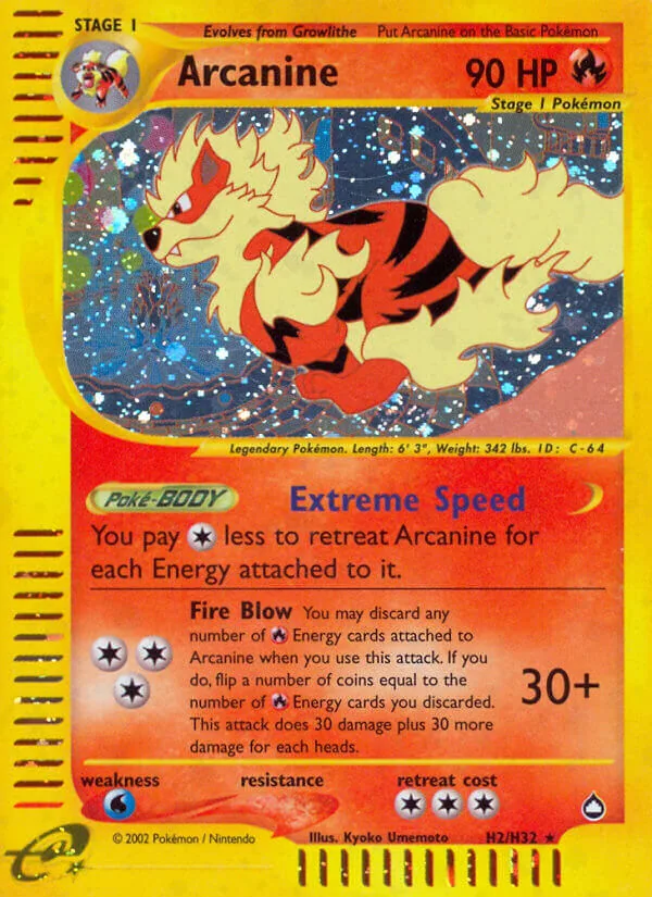 Arcanine, Aquapolis