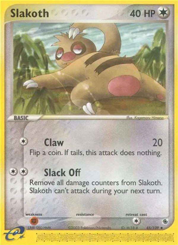 Slakoth, Ruby & Sapphire