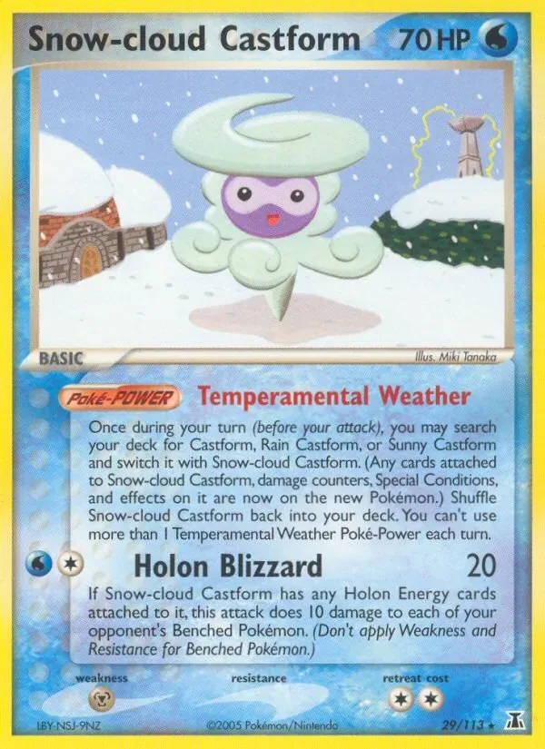 Snow-cloud Castform, Delta Species