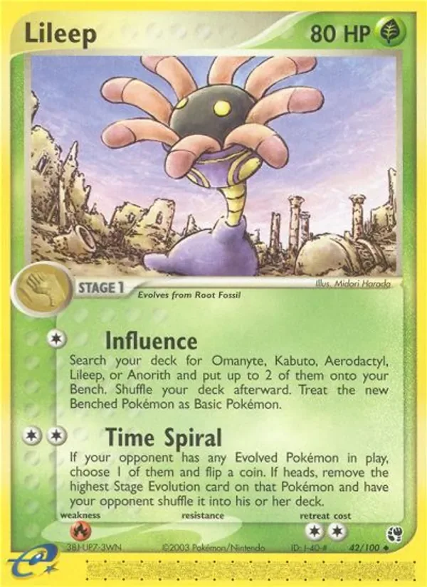 Lileep, Sandstorm