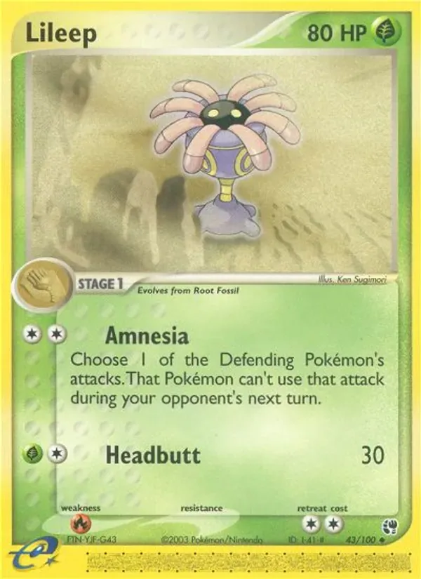Lileep, Sandstorm