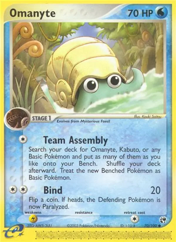 Omanyte, Sandstorm