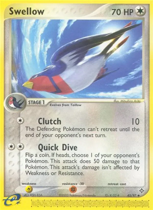 Swellow, Dragon