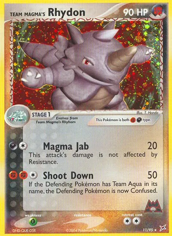 Team Magma's Rhydon, Team Magma vs Team Aqua